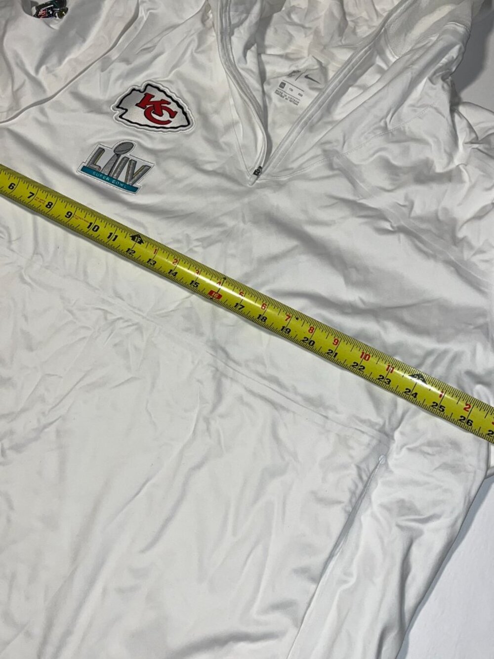 Nike men's hooded pullover vest Kansas City Chiefs Super Bowl 54 LIV *small spot - Picture 4 of 9